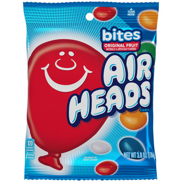 Airheads Candy, Bites, Assorted Fruit Flavor, Non-Melting, 3.8 Oz (Pack of 1)