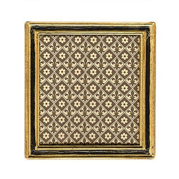 Cavallini Papers & Co Florentine Frame Urbino, 3" x 3", Black