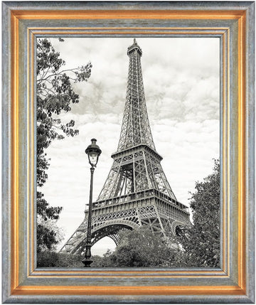 Harmony Frames 10x12 Shaded Gold Lining Wood Picture Frame Gallery Display Wall and Tabletop, Green