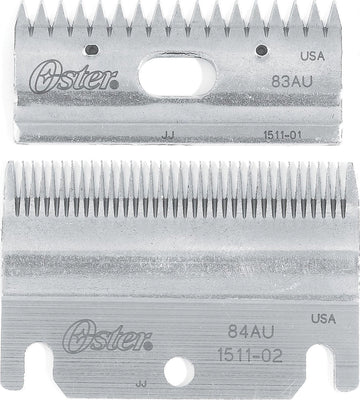 Oster Clipmaster Top and Bottom Clipper Blade Set, 83AU and 84AU (078511-126-001)