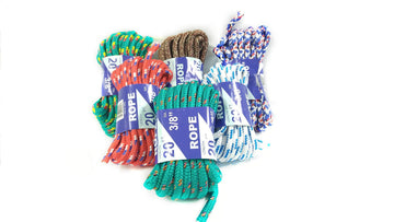 Rope 20ftx3/8in Asst Clrs Pdq,T.W. Evans Cordage C,99020
