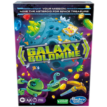 Hasbro Gaming Galaxy Goldmine Game, Family Strategy Card Games for Kids Ages 10+, Teens, and Adults, 2-6 Players, Fun Family Card Games, Family-Friendly Party Games