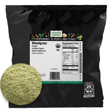 Frontier Bulk Wheatgrass Powder, Organic, 1 Pound