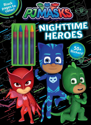 PJ Masks: Nighttime Heroes (Color & Activity with Crayons)