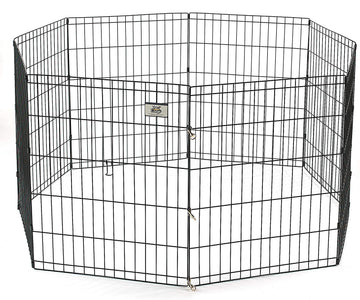 Pet Lodge® Metal Pet Exercise Pen | Exercise Pen for Pets | Modular Design | Stores Flat for Easy Storage and Transport | 36"