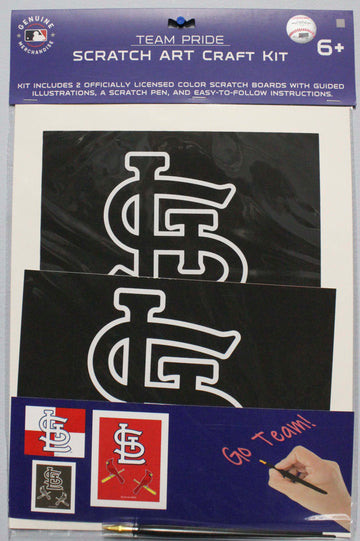 MLB ST. LOUIS CARDINALS SCRATCH ART CRAFT KIT