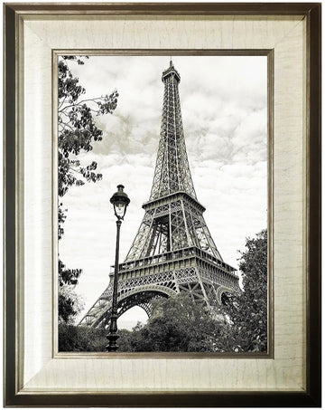 Harmony Frames 5x7 Bordered Matted Wood Picture Frame (Silver, Ivory Matted)