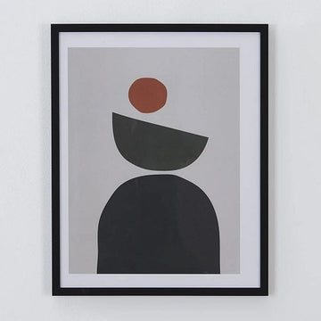 BALANCING SHAPES FRAMED PRINT 16"L x 20"H