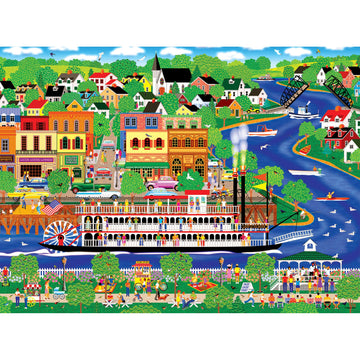 RoseArt - Home Country 1000 Piece Jigsaw Puzzle - Lady of The River for Adults