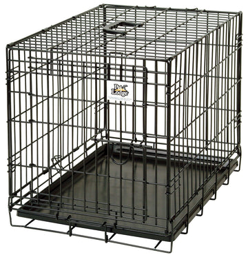 Pet Lodge® Wire Dog Crate | Small Pet Carrier | Easy to Clean | Multi-Functional Pet Crate | Single Door Crate | Great for Pets Up to 30lbs | Small
