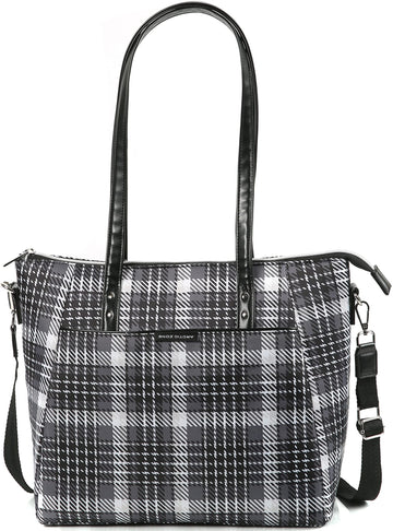 Arctic Zone Vienna Insulated Lunch Tote Bag for Women - Lunch Cooler Tote Bag - Glen Plaid