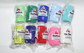 CoFlex-Vet 4 x 5 Yds. Andover Flexible Cohesive Bandage 3 Pack (Rainbow)