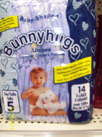 Bunny HUGS X-Large Diapers (Over 28lbs)
