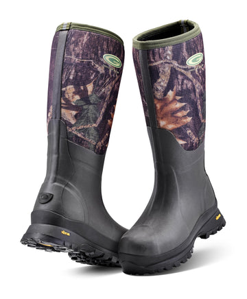 Grubs Treeline High 8.5 Wellington Boot | Insulated, Waterproof Rubber Boots for Men & Women | Soft Cushioning, Moisture-Wicking Rain Boots | Mossy Oak