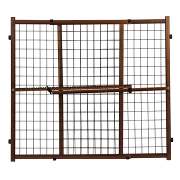 Evenflo Position & Lock Tall and Wide Value Adjustable Baby Gate (Farmhouse Collection)
