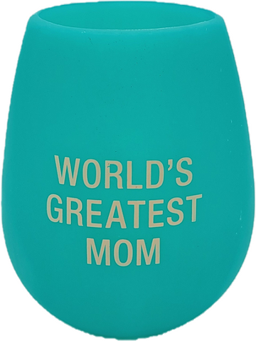 GREATEST MOM SILICONE WINE CUP 12.5oz