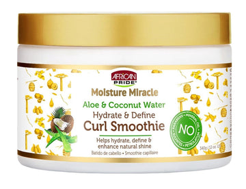 African Pride Moisture Miracle Aloe & Coconut Water Hydrate & Define Curl Smoothie 12 Ounce