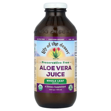 Aloe Vera Juice, Whole Leaf, Filtered, 16 fl oz (473 ml), Lily of the Desert