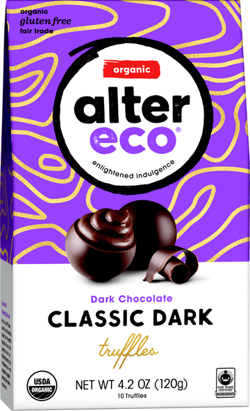 Alter Eco - Classic Dark Organic Chocolate Truffles, 10 Ct.