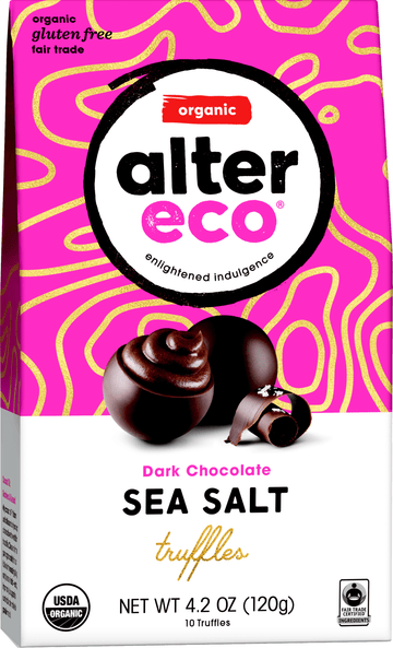 Alter Eco - Sea Salt Organic ChocolateTruffles, 10ct