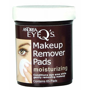 Andrea Eye Q's Moisturizing Makeup Remover, 65 Pads