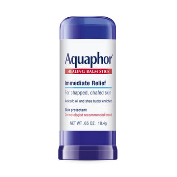 Aquaphor Healing Balm Stick for Chapped, Chafed Skin with Avocado Oil and Shea Butter, 0.65 oz
