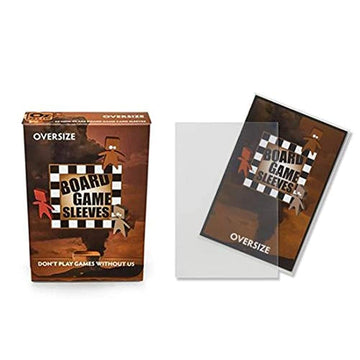 Arcane Tinmen ATM10428 DP Oversize Board Game Sleeves Non Glare, Brown - 100 Count