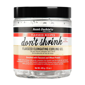 Aunt Jackies Curls & Coils Flaxseed Recipes Dont Shrink Flaxseed Elongating Curling Gel 18 oz. Jar