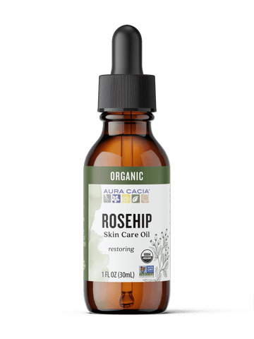 Aura Cacia Certified Organic Rosehip Skin Care Oil, 1 fl oz