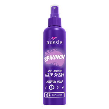 Aussie Sprunch Non-Aerosol Hair Spray for Curly Hair and Wavy Hair, 8.5 fl oz
