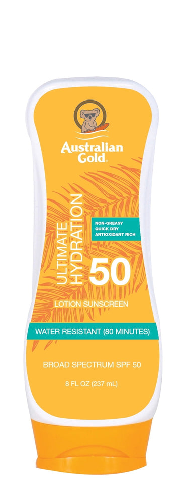 Australian Gold General Protection Lotion Sunscreen, Cocoa Dreams Scent, SPF 50, 8 fl. oz
