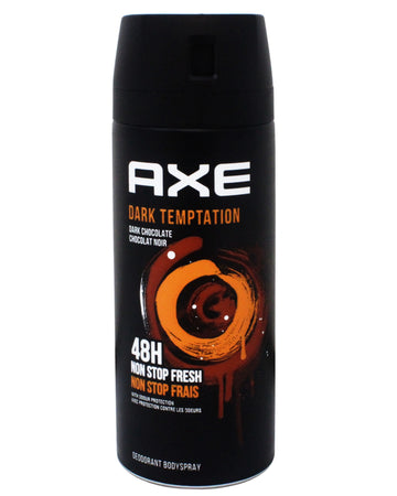 Axe Dark Temptation Deodorant Body Spray without Aluminum, 48h fresh, 5.07 OZ (150 ML)