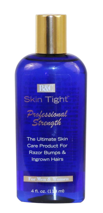 B & C Skin Tight Professional Ingrown Hairs and Razor Bump Lotion, Unisex, 4 oz