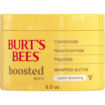 Burt's Bees Boosted Body Whipped Butter Moisturizing Lotion, 24 Hour Moisture 6.5 oz. Jar