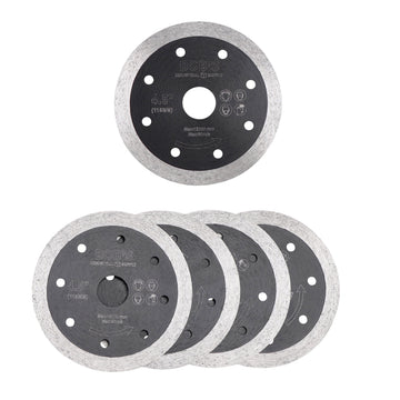 BISupply Diamond Angle Grinder Blade - 4.5in Masonry Blade Porcelain Tile Circular Saw 5pc Set