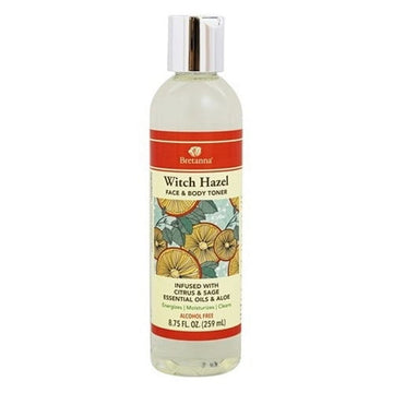 Bretanna Citrus and Sage Witch Hazel Face and Body Toner, 8.85 Oz