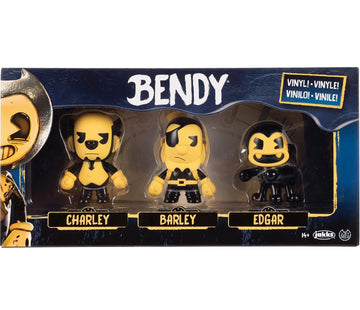 Bendy and the Ink Machine Charley, Barley & Edgar Mini Vinyl Figure 3-Pack Set