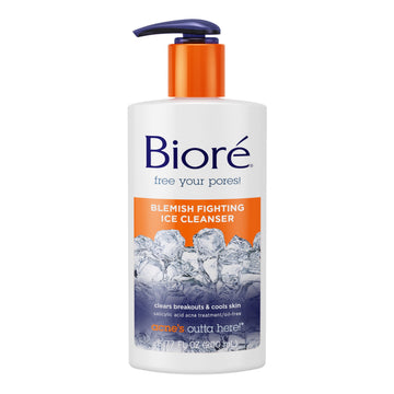 Biore 2% Salicylic Acid Blemish-Fighting Ice Cleanser Acne Treatment, 6.77 fl oz (HSA/FSA Approved)