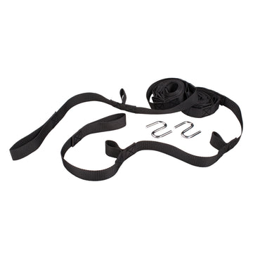 Bliss Hammocks Polyester Hammock Suspension System in Black, Each Strap Holds 300 lbs