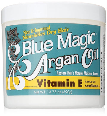 Blue Magic Argan Oil & Vitamin-E Leave-in Conditioner, 13.75 Oz