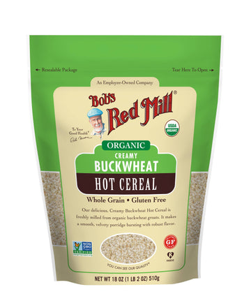 Bob's Red Mill, Hot Cereal, Organic, Creamy Buckwheat, 18 oz