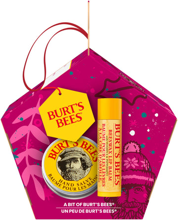 Burt's Bees Original Beeswax Lip Balm and Hand Salve Gift Set, Pack of 1