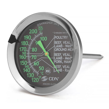 CDN Glowing Large Instant Read Meat and Poultry Roasting Thermometer