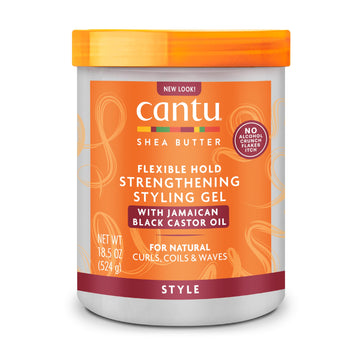 Cantu Flexible Hold Strengthening Styling Gel with Jamaican Black Castor Oil 18.5 fl oz