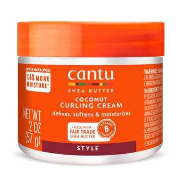 Cantu Shea Butter for Natural Hair Coconut Curling Cream, 2 oz