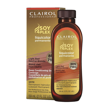 Clairol Soy 4Plex Liquicolor Permanente 8Rn/71Rg Light Red Neutral Blonde