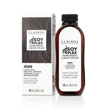 Clairol Soy Liquicolor Permanente 4Nn, Light Rich Neutral Brown, 2 oz