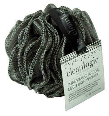 Clean Logic Purifying Charcoal Mesh Bath Sponge 1 ea