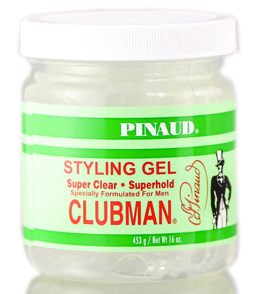 Clubman Pinaud Super Clear Styling Gel Super Hold, 16 oz