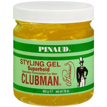 Clubman Styling Gel, Superhold, 16 Oz